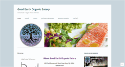 Desktop Screenshot of goodearthorganiceatery.com